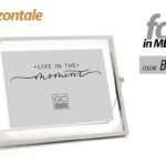 CORNICE PORTA FOTO DA TAVOLO ORIZZONTALE METALLO BIANCO STILE MODERNO 15*10 CM