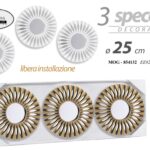 3 SPECCHI DA PARETE CLASSICO MODERNO ACRILICO SPECCHIO DEC COLOR ASSORTITI 25 cm