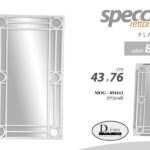 SPECCHIO DA PARETE A FORMA FINESTRA SPECCHIERA RETTANGOLARE BIANCO MODERNO 76*43