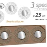 3 SPECCHI DA PARETE CLASSICO MODERNO ACRILICO SPECCHIO CHIC COLOR ASSORTITI 25cm