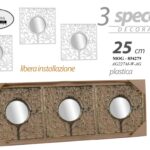 SET 3 SPECCHI ALBERO DELLA VITA PARETE MURO SPECCHIO LIBERA INSTALLAZIONE 25 cm
