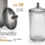 Porta Cotton Fioc CONTENITORE Cotone Tampone PORTA OGGETTI BAGNO TRUCCO 20 CM