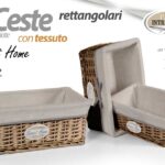SET 3 CESTE VIMINI BAGNO VESTITI PORTA OGGETTI RETTANGOLARI SWEET HOME 44-38-32