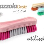 Spazzola bucato lavaggio manuale tessuti pavimenti plastica resistente ass 16 cm