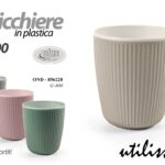 Bicchiere acqua bibite party giardino feste buffet plastica moderna color 11 cm