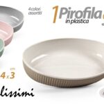 Pirofila vassoio ovale portata cucina buffet feste plastica moderna color 19 cm