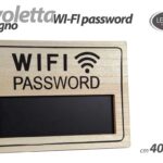 Lavagnetta wifi legno password muro lavagna bacheca casa b&b hotel casa 40*30