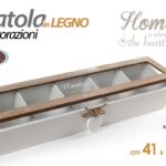 COFANETTO SCATOLA CUORE PORTA BUSTINE OGGETTI THE TE TEA TISANE CIALDE 41*10*7cm