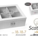 COFANETTO SCATOLA PORTA BUSTINE COFANETTO THE TE TISANE TEA CIALDE ASS 18*18*7