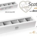 COFANETTO SCATOLA PORTA BUSTINE OGGETTI THE TE TEA HOME TISANE CIALDE 41*10*7 CM