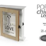 Portachiavi parete armadietto chiavi bacheca muro ingresso legno love 20*6*24