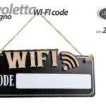 Lavagnetta wifi legno password muro tavoletta bacheca casa b&b hotel casa 20x9