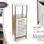 MOBILE CUCINA BAGNO ANTA RIPIANO BIANCO LEGNO NATURALE 96*30*30 cm