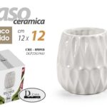 VASO CERAMICA PIANTE CENTROTAVOLA EVENTI SEGNAPOSTO CLASSICO MODERNO 12*12CM