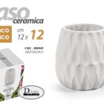 VASO CERAMICA PIANTE CENTROTAVOLA EVENTI SEGNAPOSTO CLASSICO MODERNO OPACO 12*12