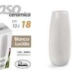 VASO CERAMICA FIORI CENTROTAVOLA EVENTI SEGNAPOSTO CLASSICO MODERNO LUCIDO 18*10