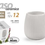 VASO CERAMICA PIANTE CENTROTAVOLA EVENTI SEGNAPOSTO CLASSICO MODERNO 12*12CM