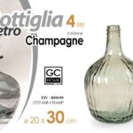 BOTTIGLIA DAMIGIANA ARREDO VASO CENTROTAVOLA LIVING CLASSICO MODERNO CHAMP 30*20