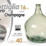 BOTTIGLIA DAMIGIANA ARREDO VASO CENTROTAVOLA LIVING CLASSICO MODERNO CHAM 40*32