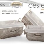SET 3 CESTE MANICI GRIGIO VIMINI BAGNO CUCINA PORTA OGGETTI VESTITI  42/37/31