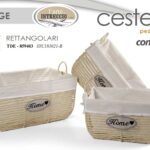 SET 3 CESTE BEIGE VIMINI CASA BAGNO CUCINA PORTA OGGETTI VESTITI 42/37/31