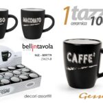 Tazzina caffè espresso tazza vintage industrial ceramica nera assort 100 ml
