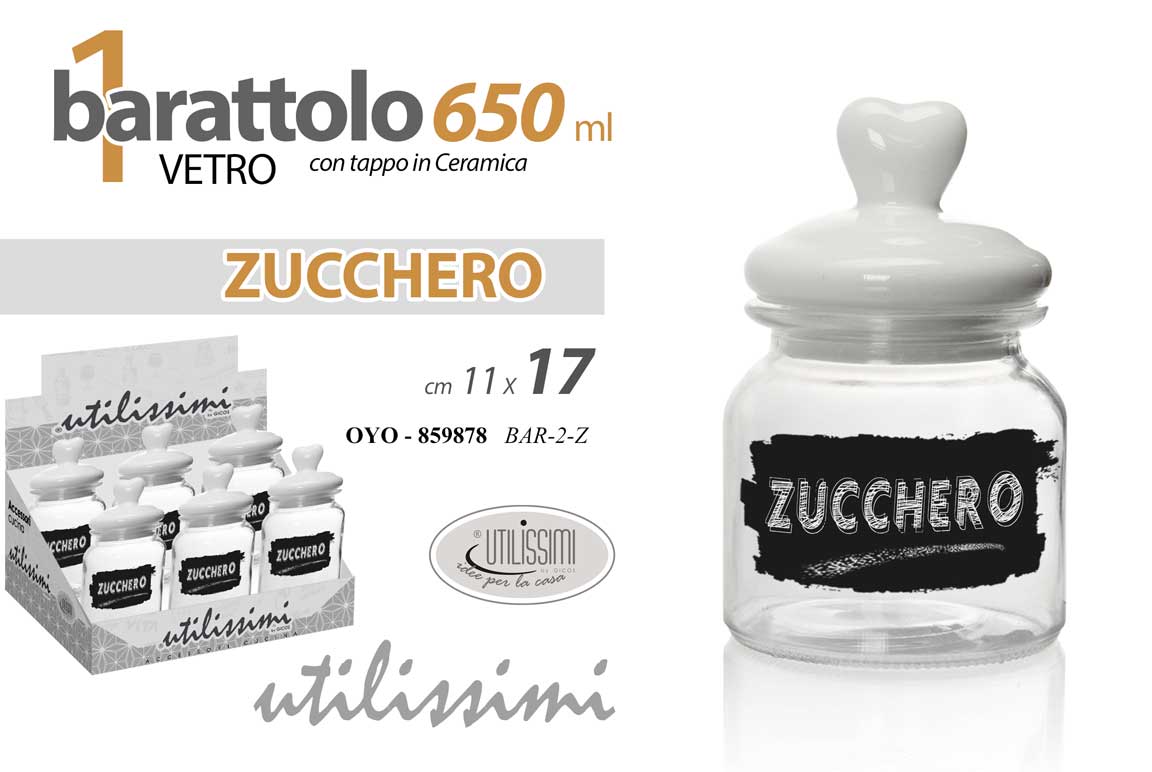 8025569859878 OYO/BARATTOLO 650ML ZUCC. 11*17 BAR-2/Z - immagine 1