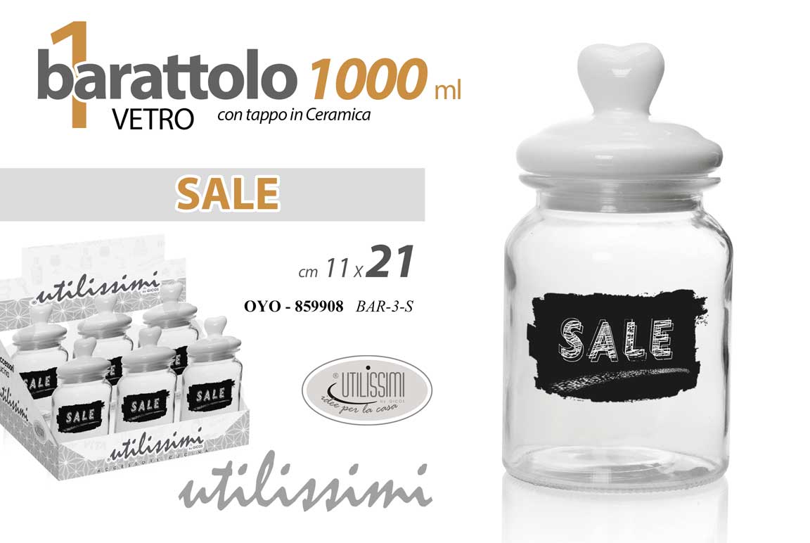 8025569859908 OYO/BARATTOLO 1000ML SALE 11*21 BAR-3/S - immagine 1
