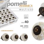 POMELLO CERAMICA MOBILE CASSETTIERA TONDO UNIVERSALE COLOR ASSORTITO