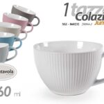 TAZZA JUMBO TAZZONE LATTE CAFFè CAPPUCCINO COLAZIONE CLASSICO MODERNO 460ML ASS