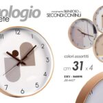 OROLOGIO DA PARETE MURO TONDO MODERNO SILENZIOSO COLOR STILE ASSORTITI 31*4 cm