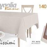 Tovaglia rettangolare sala pranzo cucina moderna tessuto color assor 140*180 cm