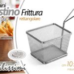 CESTINO FRITTURA CESTELLO PORTA PATATINE PORTATA ACCIAIO QUADRATO10*8*7 CM