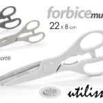 3 FORBICI CUCINA LAMA ACCIAIO INOX Apribottiglie ALIMENTI RISTORANTE MULTIUSO
