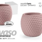 VASO CERAMICA PIANTE CENTROTAVOLA EVENTI SEGNAPOSTO CLASSICO MODERNO CIPRIA 12cm