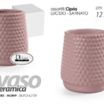VASO CERAMICA PIANTE CENTROTAVOLA EVENTI SEGNAPOSTO CLASSICO MODERNO CIPRIA 11cm