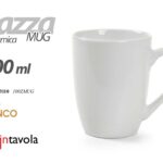 Tazza mug colazione latte ceramica bianco moderno elegante cucina casa 300 ml