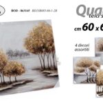 QUADRO STAMPA SU TELA Canvas LEGNO ALBERI AUTUNNO TRISTE ASSORT 60*60 cm