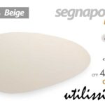 Segnaposto sottopiatto ovale tovaglietta americana elegante pvc beige 45x36 cm