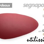 Segnaposto sottopiatto ovale tovaglietta americana elegante pvc bordeaux 45x36