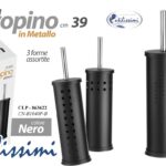 Portascopino da bagno Porta Scopino WC Spazzolone Water METALLO NERO 39*10 cm