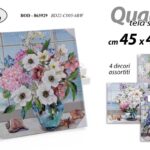 QUADRO STAMPA SU TELA Canvas LEGNO ESTATE FIORI MARE FINESTRA ASSORTITI 45*45 CM