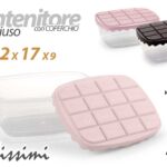 Contenitore multiuso qality cucina frigo dispensa organizer plastica ass 22x17x9