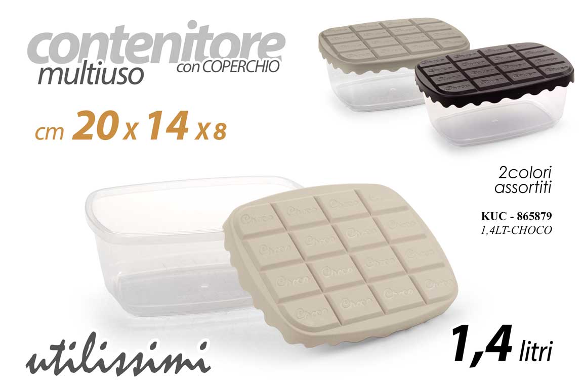 8025569865879 Contenitore cioccolato qalty cucina frigo dispensa organizer plastica as 20*14*8 - immagine 1