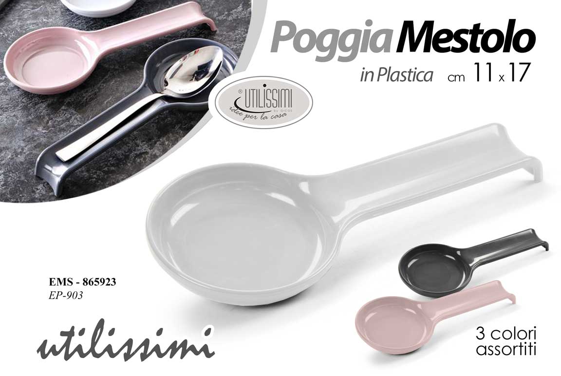 8025569865923 POGGIAMESTOLO POGGIA MESTOLO UTENSILI CUCINA FIORI MELAMINA MODERNO COLOR 11*17 - immagine 1