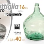 BOTTIGLIA DAMIGIANA ARREDO VASO CENTROTAVOLA LIVING CLASSICO MODERNO 16L 40*32cm