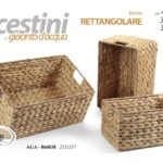 SET 3 CESTE RETTANGOLARI CESTA CUCINA BAGNO CAMERA PORTA OGGETTI ACCESSORI