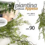 PIANTA ARTIFICIALE APPESA FINTA CADENTE PARETE SOFFITTO RAMO VERDE INTERNO 90 cm
