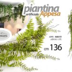 PIANTA ARTIFICIALE CADENTE APPESA SOFFITTO RAMO FINTO DECORATIVO INTERNO 136 cm