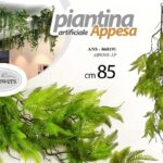 PIANTA ARTIFICIALE APPESA FINTA CADENTE PARETE SOFFITTO RAMO VERDE INTERNO 85 cm